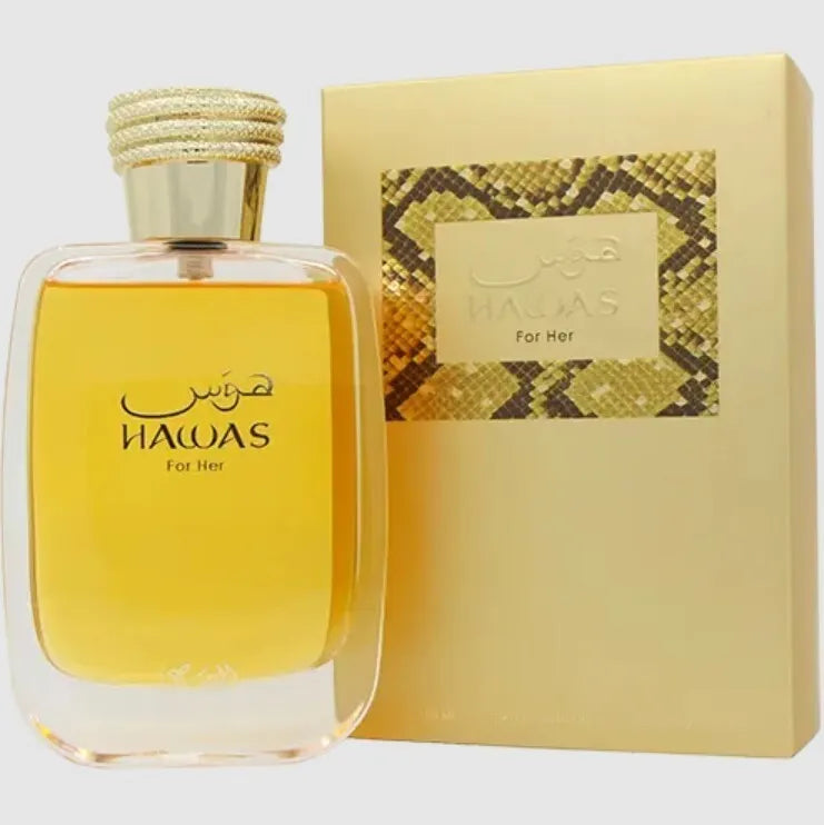 Hawas for her Eau De Parfum By Rasasi🏅100ml 3.4 FL OZ ORIGINAL- UAE New Sealed