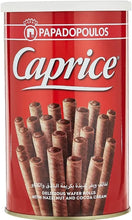 Load image into Gallery viewer, 2 Pack X Papadopoulos Caprice Wafer Rolls With hazelnut and Cocoa (115 gram)
