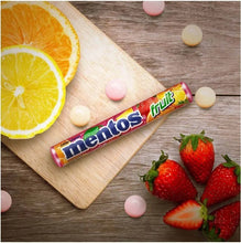 Load image into Gallery viewer, 10 Pack X Mentos Chewy Candy Fruit Flavor Halal (29 Gram) منتوس
