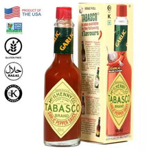 Load image into Gallery viewer, 1 Pack X Tabasco Red Pepper Garlic Flavor Sauce Halal (60ml)
