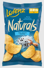 Load image into Gallery viewer, 3 Pack X Lorenz Naturals Sea Salt &amp; Pepper Roasted Chips,Family Size (3.5 Ounce)
