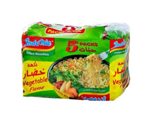 Load image into Gallery viewer, 5 Packet X INDOMIE Instant Noodle Vegetable Flavor 75g نودلز بنكهة الخضار
