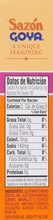 Load image into Gallery viewer, Goya Foods Sazón, Seasoning With Coriander &amp; Annatto ( 8 small pack inside)
