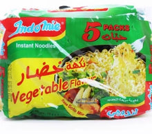 Load image into Gallery viewer, 5 Packet X INDOMIE Instant Noodle Vegetable Flavor 75g نودلز بنكهة الخضار
