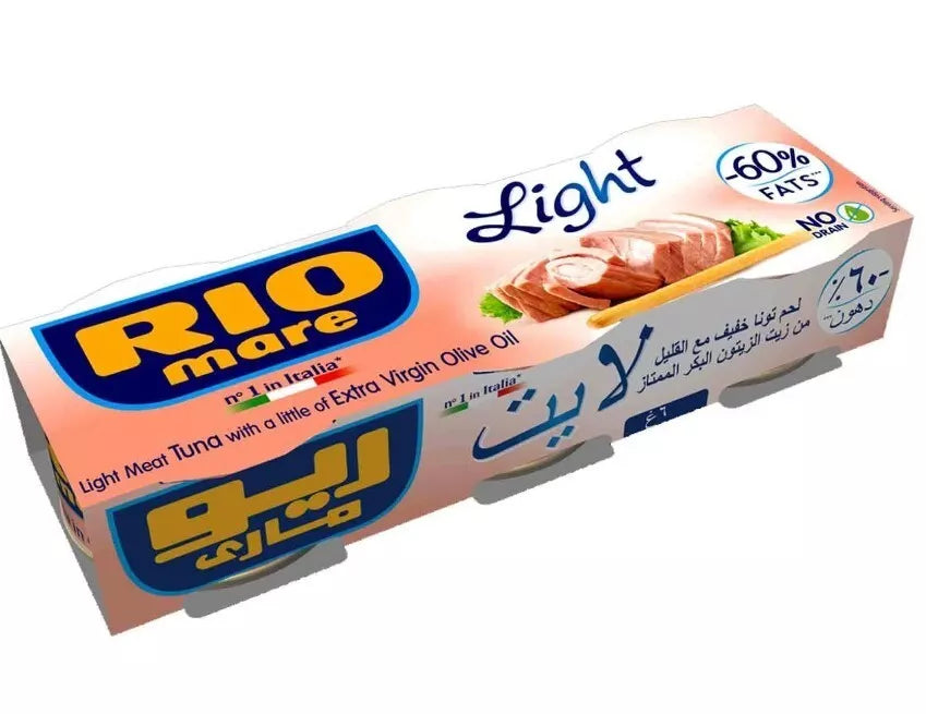 3 PieceXRio Mare Light Meat Tuna With A Little Of Extra Virgin Olive Oil (60 g)