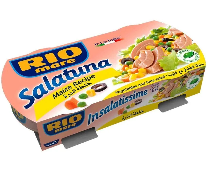 2 Pieces X Rio Mare Tuna Salatuna Maize Recipe Healthy Meal (160 Gram)