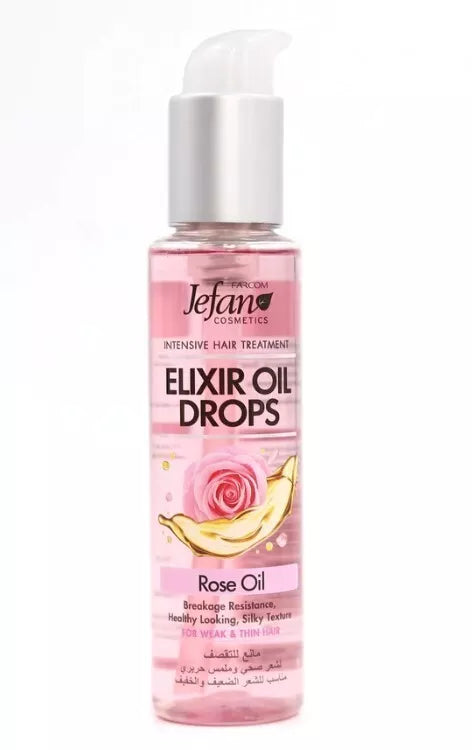 1 X Jefan Elixir Oil Drops Rose Oil Intensive hair Treatment (100 ml)