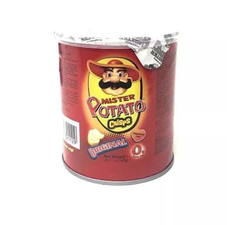 4 Pack X Mister Potato Chips Crisps Original Flavor 45 Gram