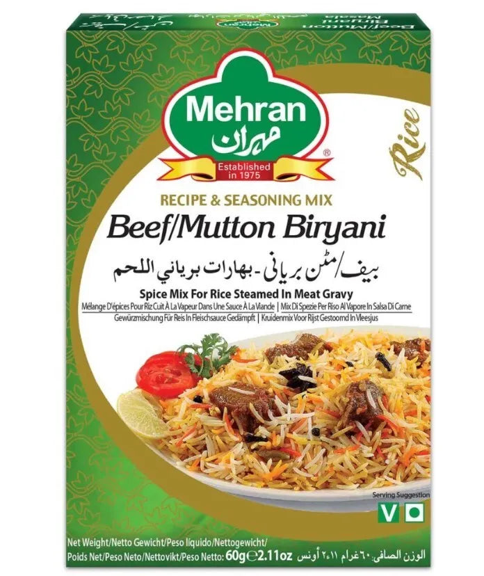 Mehran Seasoning Beef/Mutton Biryani Masala Spice Mix (60 gram)