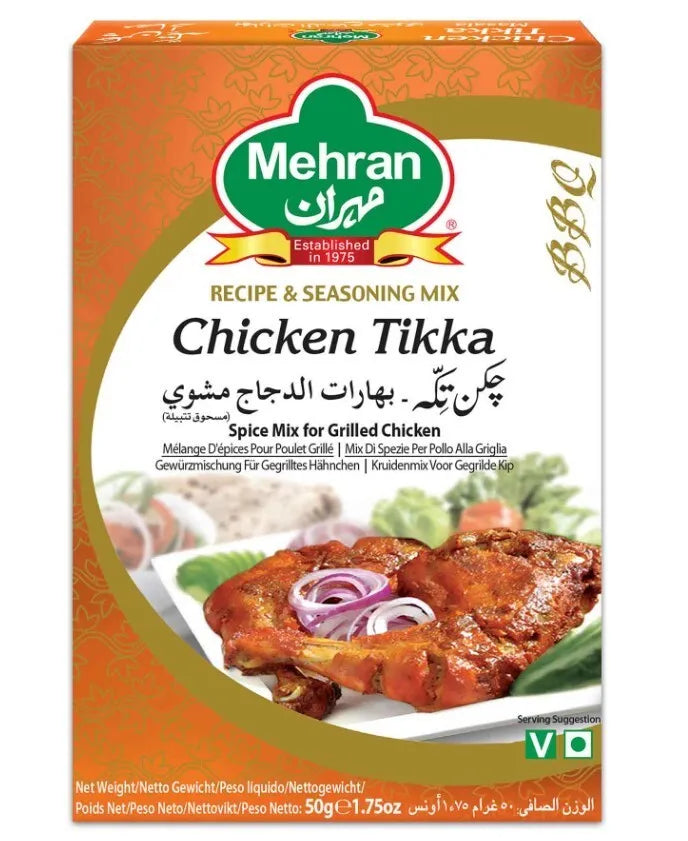 Mehran Seasoning Mix Chicken Tikka Spice Mix For Grilled Chicken (50 gram)