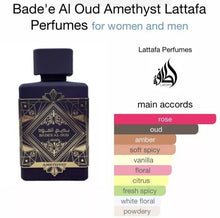 Load image into Gallery viewer, Bade&#39;e Al Oud Amethyst ✨by Lattafa Perfumes Eau De Parfum 100ml-3.4 fl oz Unisex
